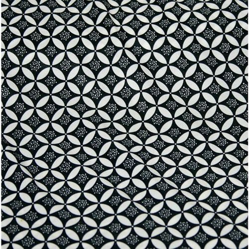 Vintage Black White Retro Pattern Dress Blouse Top Skirt Fabric Size 58" X 3Yds