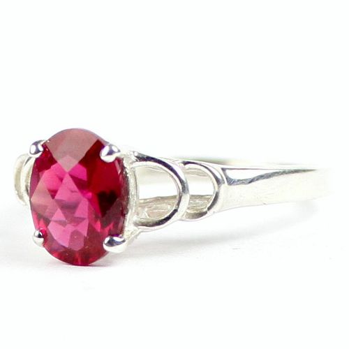 Created Ruby, 925 Sterling Silver Ring, SR300