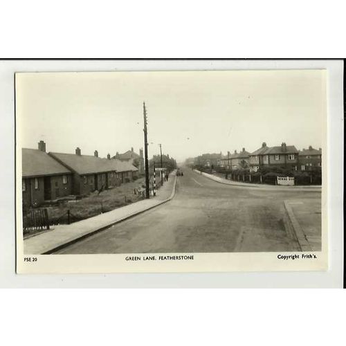Yorkshire FEATHERSTONE Green Lane Postcard by Frith (FSE.20)