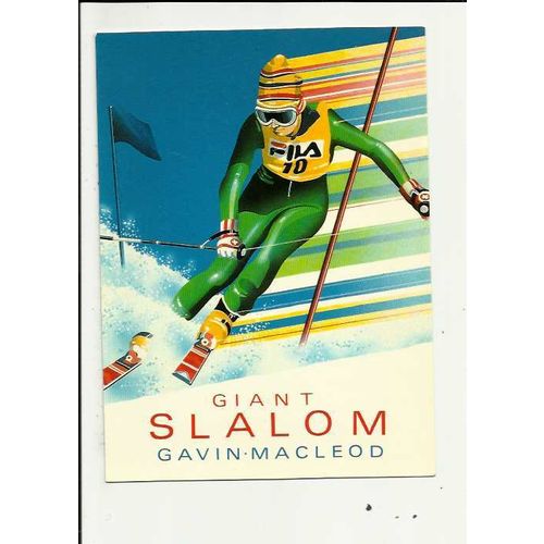 WINTER SPORTS - GIANT SLALOM (Gavin Macleod) Postcard by Athena (9397)
