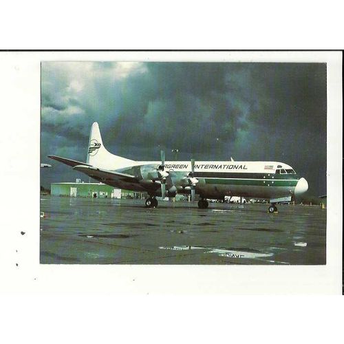 Aviation EVERGREEN INTERNATIONAL L-188C ELECTRA Postcard