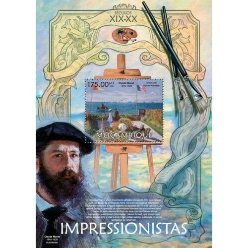 MOZAMBIQUE 2013 SHEET MNH IMPRESSIONISTS ART PAINTINGS IMPRESSIONISTES ARTE 2A