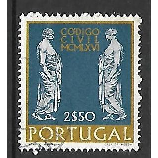 PORTUGAL 1967 NEW CIVIL LAW CODE 2e.50 ROMAN SENATORS SG 1320 FINE USED#
