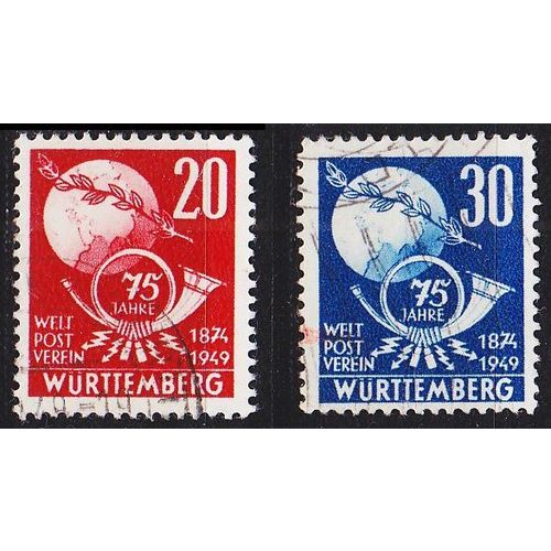 GERMANY Alliiert Franz. Zone [Württemberg] MiNr 0051-52 ( O/used ) [03] Post