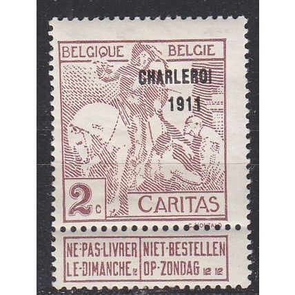 BELGIEN BELGIUM [1911] MiNr 0082 III ( */mh )