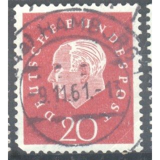 Germany 1959 - SGB180 - 20pf red - President Heuss - used 5