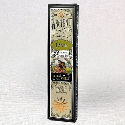 Jasmine, Ancient Elements, 20 Natural Incense Sticks, Sun's Eye
