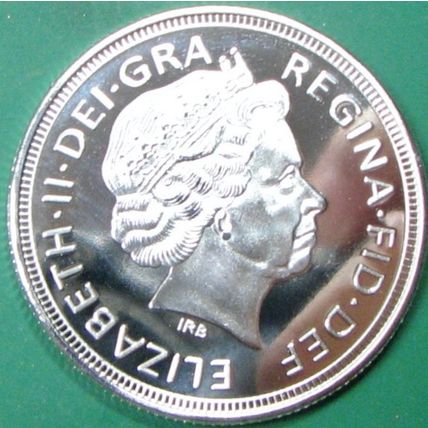 Queen Elizabeth. Casino Card Guard, Challenge Coin, Souvenir. Silver Tone. 27.