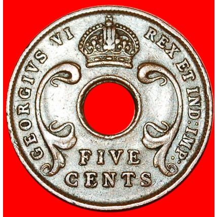 SOUTH AFRICA: EAST AFRICA★5 CENTS 1943SA★WAR TIME 1939-1945★LOW START★NO RESERVE