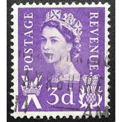 GB 1958 Scotland 3d used SG1