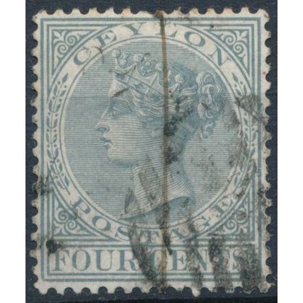 QV: 4c - Ceylon 1872 - F H - SG 122
