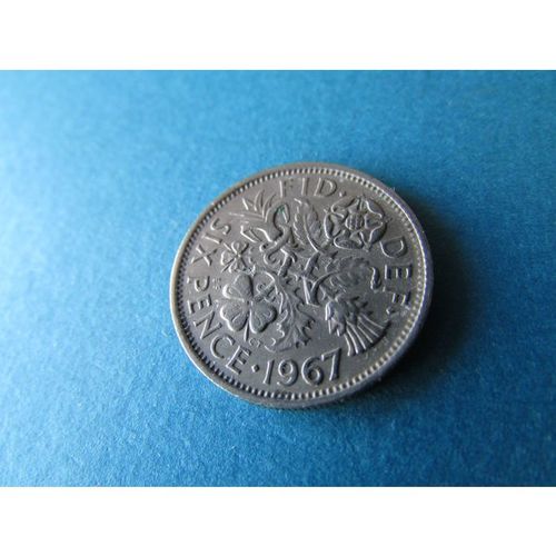 1967 QUEEN ELIZABETH II SIXPENCE FREE POST. AA