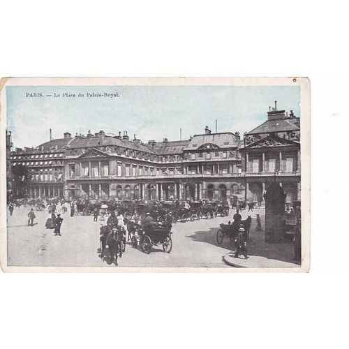 La Place Du Palais Royal Paris France Postcard (F7231)