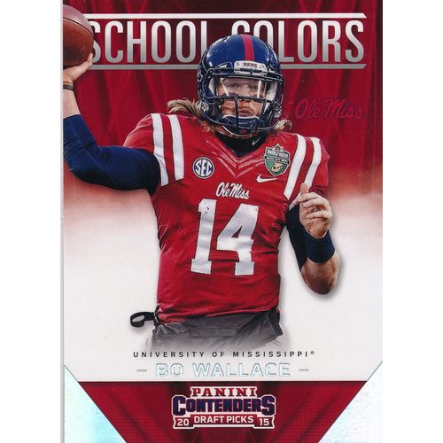 2015 Panini Contenders Draft Picks School Colors 8 Bo Wallace Ole Miss Rebels