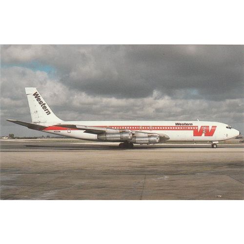 Western Boeing B707 347C Aircraft Postcard (A21974)