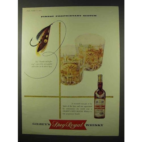 1956 Gilbey's Spey Royal Scotch Ad - Finest