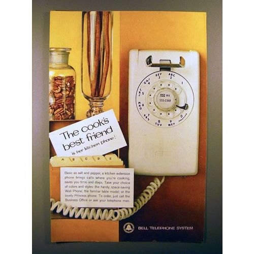 1962 Bell Telephone Ad - The Cooks Best Friend!