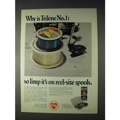 1970 Berkley Trilene Fishing Line Ad - So Limp