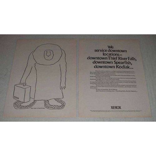 1969 Xerox Copiers Ad - Service Downtown Locations