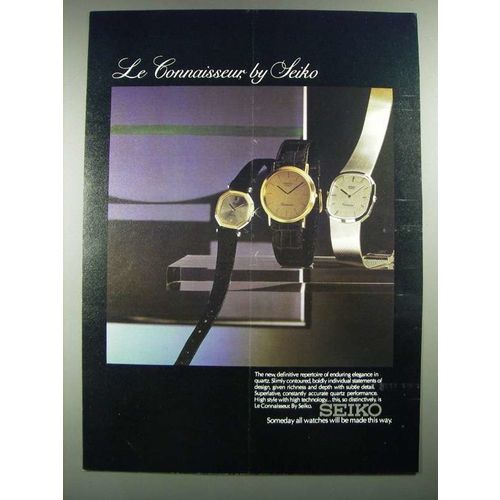 1980 Seiko Watches Ad - Le Connaisseur by Seiko