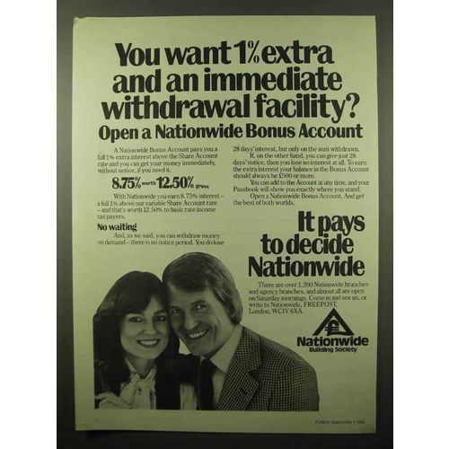 1982 Nationwide Building Society Ad - Withdrawal