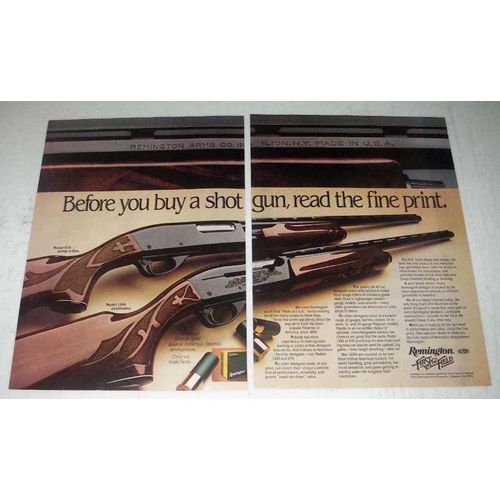 1982 Remington Ad - Model 870, Model 1100 LT-20 Shotgun