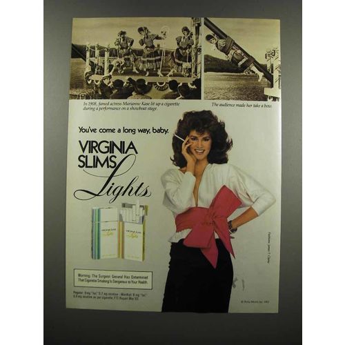 1983 Virginia Slims Cigarettes Ad - Marianne Kase