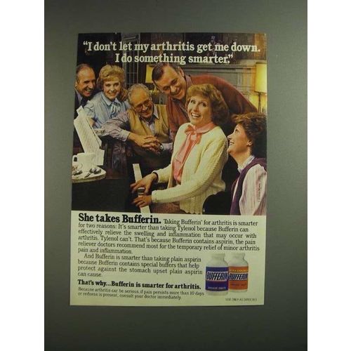 1984 Bufferin Medicine Ad - I Do Something Smarter