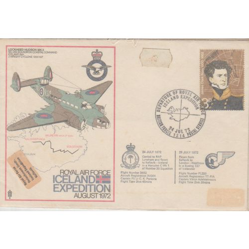 GB 1972 RAF Iceland Expedition Special Cover & frankings see others