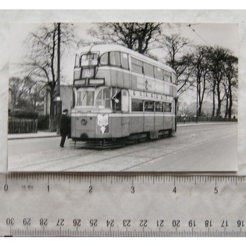 Photo Glasgow Tram no.1054 in 1959