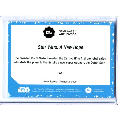 STAR WARS Topps Authentics Exclusive Promo A New Hope Set