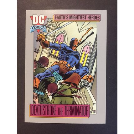 DC Cosmic Cards trading card #44-Deathstroke, excellent condition!