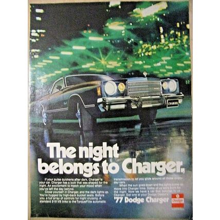 1977 Dodge Charger magazine ad