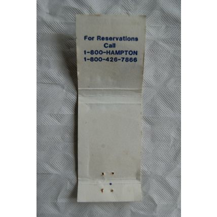 Matchbook Cover Hampton Inn