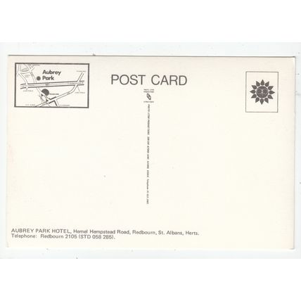 Aubrey Park Hotel Redbourn near Hemel Hempstead Postcard Hertfordshire