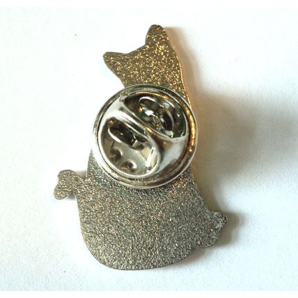 Black Cat Domestic House Feline Metal Enamel Pin Badge 30mm NEW