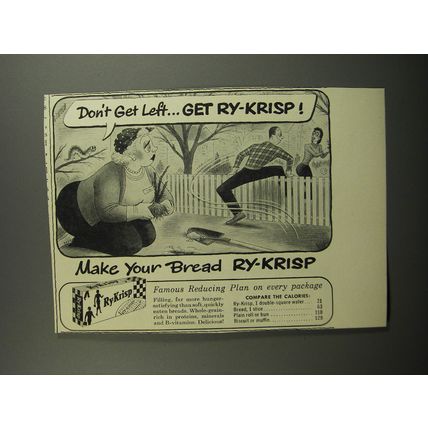 1953 Ry-Krisp Crackers Advertisement - cartoon by Richard Taylor