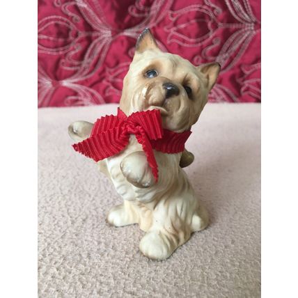 Cairn Terrier Bisque Porcelain Figurine by HHH Harvey Knox H563B83 Collectable