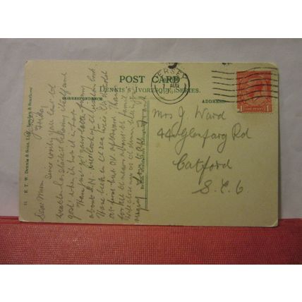 BOULEY BAY, JERSEY , used vintage postcard 1931 postmark =