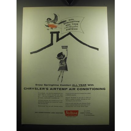 1957 Chrysler Airtemp Air Conditioning Ad - Dial Springtime any time