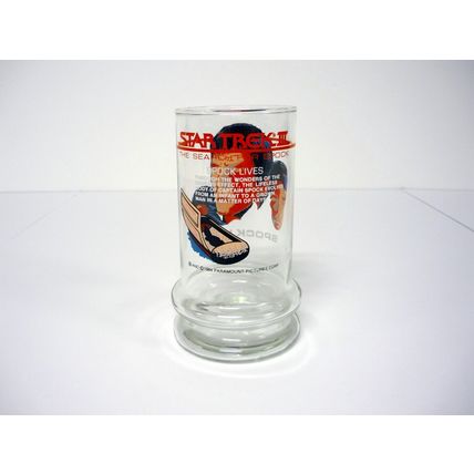Star Trek III Spock Lives Glass Vintage Taco Bell Promo 1984