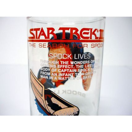Star Trek III Spock Lives Glass Vintage Taco Bell Promo 1984