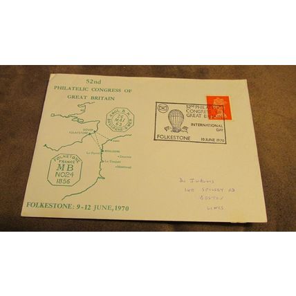 1970 Event Cover - Philatelic Congress of Great Britain - International Day