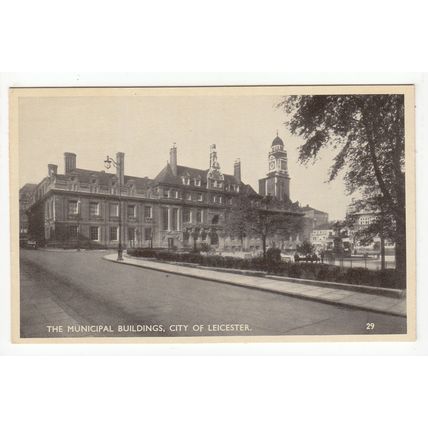 Municipal Buildings City of Leicester Postcard 29