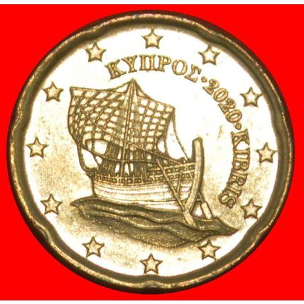 2 SOLD GREECE (2008-2024):CYPRUS★20 CENTS 2020! NORDIC GOLD★LOW START★NO RESERVE