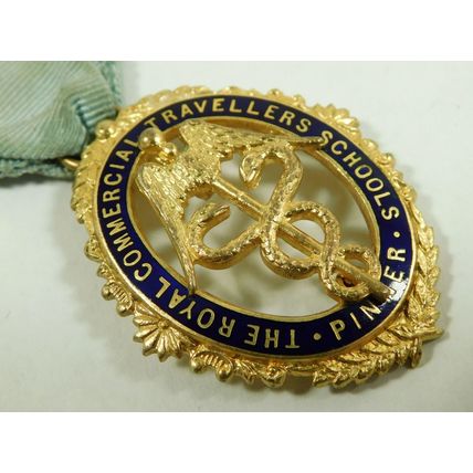 RCTA Royal Commercial Travellers Schools Pinner Steward Enamel Jewel Medal