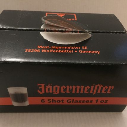 NEW Jagermeister Six Pack 1 Ounce Shot Glasses