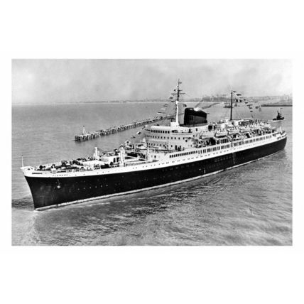 pu0888 - French CGT Liner - Flandre , built 1952 - print 6x4
