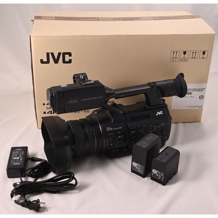 JVC GY-HC500U, 1" CMOS 4K Professional Camcorder, with accessories – Only 68Hrs