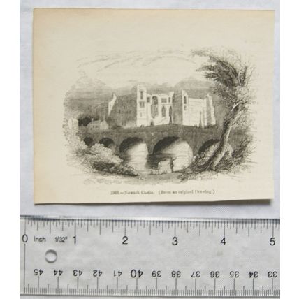 1860s engraving - Newark Castle